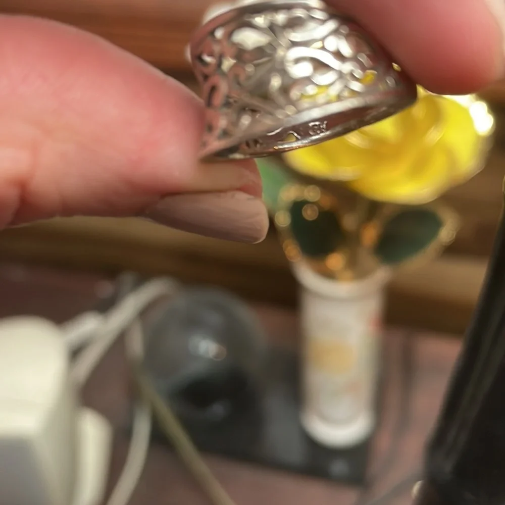 Vintage Sterling heart ring